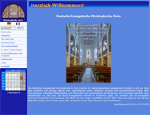 Tablet Screenshot of evangelischekircheparis.org